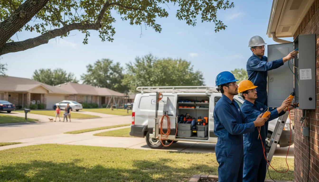 Certified electrician providing emergency electrical services in Woolstock, IA